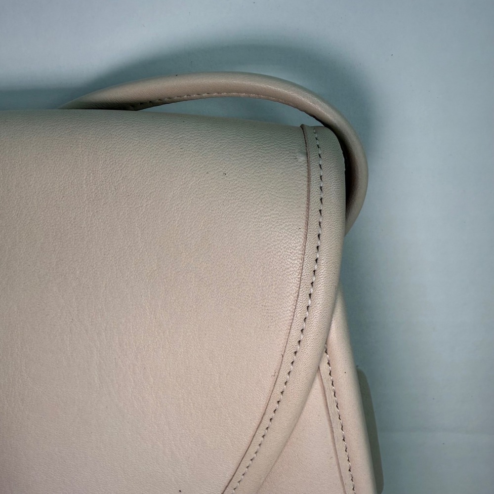 Authentic Vintage Coach Lindsay 9163 Bone USA Glove Tanned Leather Crossbody - Picture 15 of 16